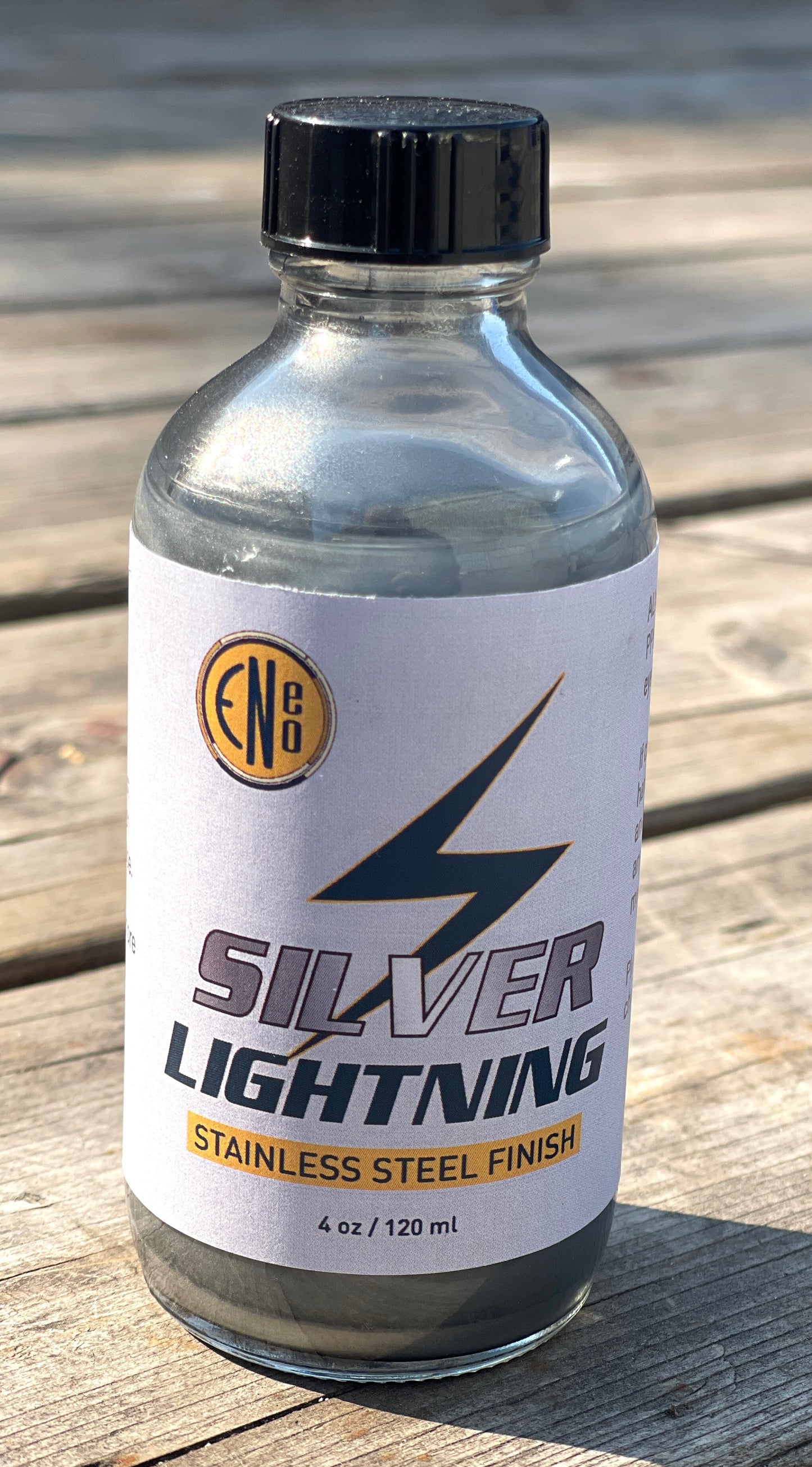 SILVER LIGHTNING - Spray over GLOSS BLACK BASE