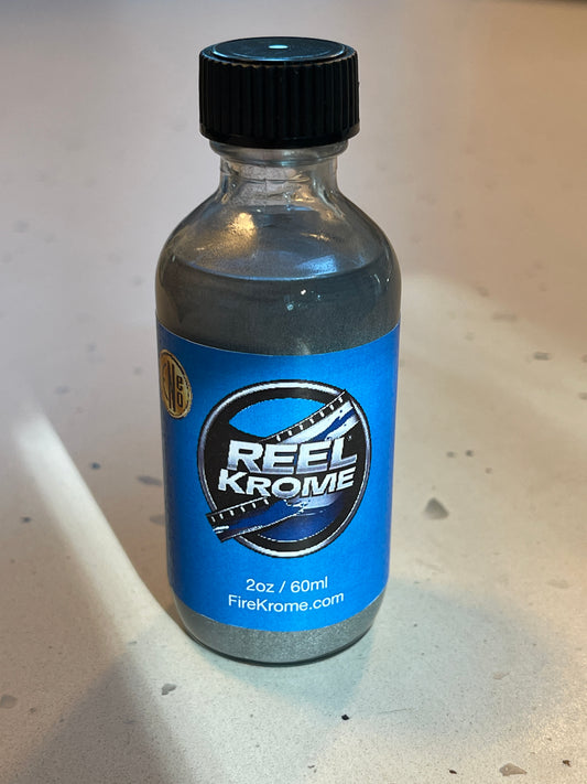 Bottle of Reel Krome - chrome paint