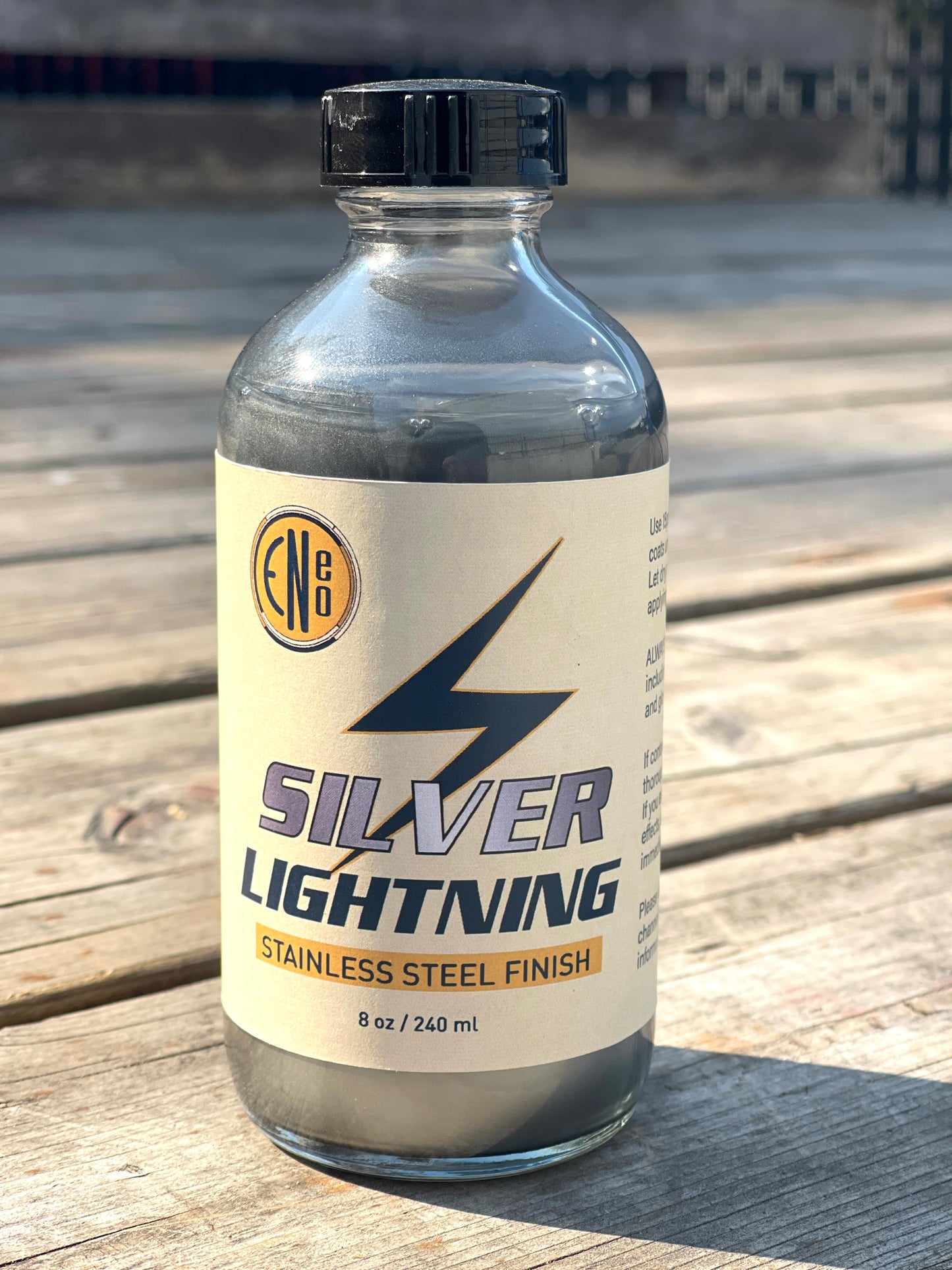 SILVER LIGHTNING - Spray over GLOSS BLACK BASE